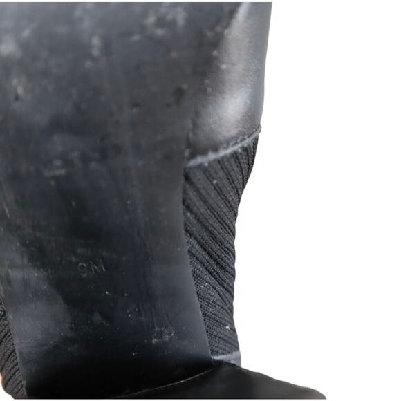 Steve Madden Black Leather Pointed Toe Tackle Ankle Boots Size 9 - Picture 13 of 14